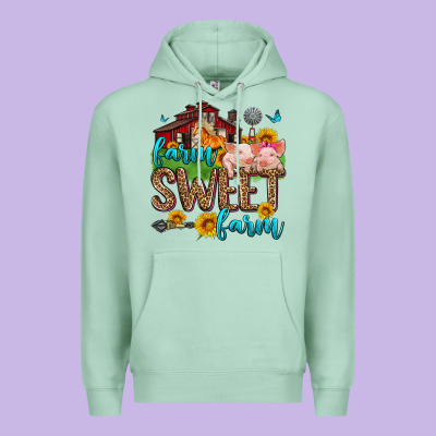 Farm Sweet Farm Premium Hoodie Designed By Zillion Design Studio