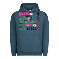 Pigment Midnight Navy nurse Urban Hoodie - Zillion Design Studio