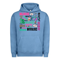 Pigment Pebble Blue nurse Urban Hoodie - Zillion Design Studio