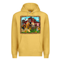 Antique Gold farm life Premium Hoodie - Zillion Design Studio