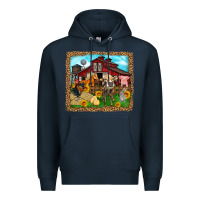 Navy farm life Premium Hoodie - Zillion Design Studio