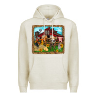 Oatmeal Heather farm life Premium Hoodie - Zillion Design Studio