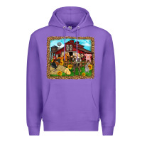Purple farm life Premium Hoodie - Zillion Design Studio