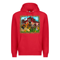 Red farm life Premium Hoodie - Zillion Design Studio