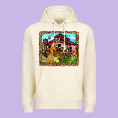 Farm Life Premium Hoodie Designed By Zillion Design Studio