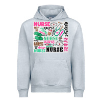 Heather Grey nurse Urban Hoodie - Zillion Design Studio