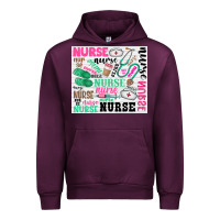 Mauve Wine nurse Urban Hoodie - Zillion Design Studio