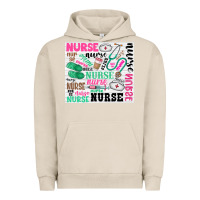 Pigment French Oak nurse Urban Hoodie - Zillion Design Studio