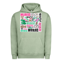 Pigment Oil Green nurse Urban Hoodie - Zillion Design Studio