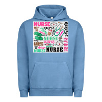 Pigment Pebble Blue nurse Urban Hoodie - Zillion Design Studio