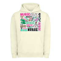 Pigment Pistachio nurse Urban Hoodie - Zillion Design Studio