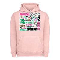 Pigment Salmon nurse Urban Hoodie - Zillion Design Studio