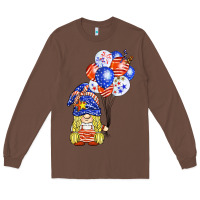 Chestnut patriotic gnome balloon Long Sleeve Tee - BarkalooDesign