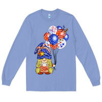 Colony Blue patriotic gnome balloon Long Sleeve Tee - BarkalooDesign