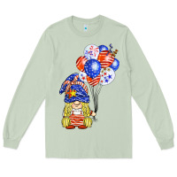 Matcha patriotic gnome balloon Long Sleeve Tee - BarkalooDesign
