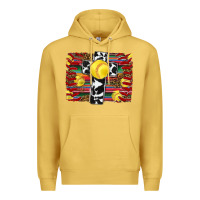 Antique Gold softball cross serape leopard background Premium Hoodie - RanaPortraitStore