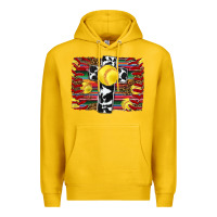 Lemon softball cross serape leopard background Premium Hoodie - RanaPortraitStore