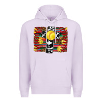 Lilac softball cross serape leopard background Premium Hoodie - RanaPortraitStore