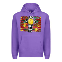 Purple softball cross serape leopard background Premium Hoodie - RanaPortraitStore
