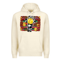 Sandshell softball cross serape leopard background Premium Hoodie - RanaPortraitStore