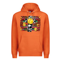 Carrot softball cross serape leopard background Premium Hoodie - RanaPortraitStore