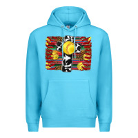 Ocean Blue softball cross serape leopard background Premium Hoodie - RanaPortraitStore