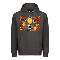 Smoke softball cross serape leopard background Premium Hoodie - RanaPortraitStore
