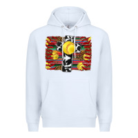 White softball cross serape leopard background Premium Hoodie - RanaPortraitStore