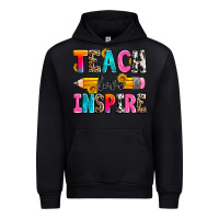 Black teach love inspire Urban Hoodie - Zillion Design Studio