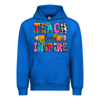 Cobalt teach love inspire Urban Hoodie - Zillion Design Studio