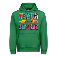 Emerald teach love inspire Urban Hoodie - Zillion Design Studio