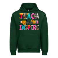 Forest Green teach love inspire Urban Hoodie - Zillion Design Studio