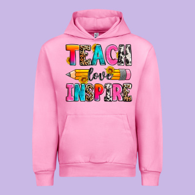 Teach Love Inspire Urban Hoodie Designed By Zillion Design Studio