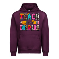 Mauve Wine teach love inspire Urban Hoodie - Zillion Design Studio