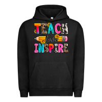 Pigment Black teach love inspire Urban Hoodie - Zillion Design Studio