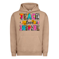 Pigment Burro teach love inspire Urban Hoodie - Zillion Design Studio