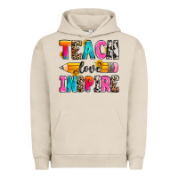 Pigment French Oak teach love inspire Urban Hoodie - Zillion Design Studio