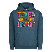 Pigment Midnight Navy teach love inspire Urban Hoodie - Zillion Design Studio