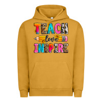 Pigment Peanut Butter teach love inspire Urban Hoodie - Zillion Design Studio