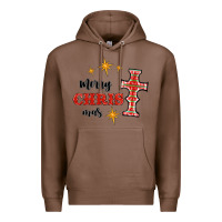 Chestnut merry christmas cross Premium Hoodie - RanaPortraitStore