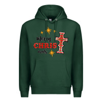Sports Green merry christmas cross Premium Hoodie - RanaPortraitStore