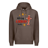 Coffee merry christmas cross Premium Hoodie - RanaPortraitStore