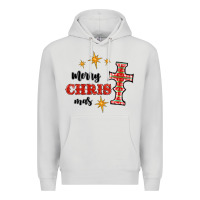 Dove Grey merry christmas cross Premium Hoodie - RanaPortraitStore