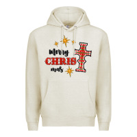 Oatmeal Heather merry christmas cross Premium Hoodie - RanaPortraitStore