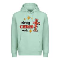 Seafoam merry christmas cross Premium Hoodie - RanaPortraitStore