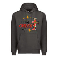 Smoke merry christmas cross Premium Hoodie - RanaPortraitStore