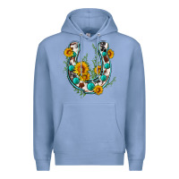 Colony Blue cowhide sunflower horseshoe Premium Hoodie - Zillion Design Studio