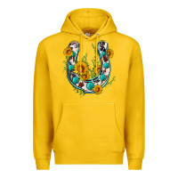 Lemon cowhide sunflower horseshoe Premium Hoodie - Zillion Design Studio