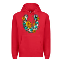 Red cowhide sunflower horseshoe Premium Hoodie - Zillion Design Studio