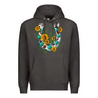 Smoke cowhide sunflower horseshoe Premium Hoodie - Zillion Design Studio